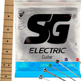 Encordoamento P/guitarra 09 Sg Extra Leve 1ª Extra + Palheta