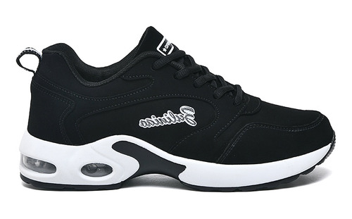 Zapatos Negros Tenis Dama Casual Plataforma Moda Running