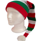 Gorro Pompom Navidad Duende Largo Novenas 63cm Lana