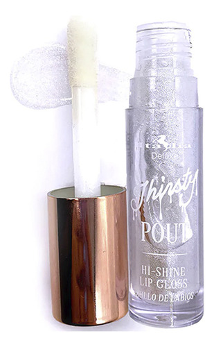 Labial Lip Gloss Thirsty Pout Hi-shine Italia Deluxe Acabado Brillo Color 01 Icy