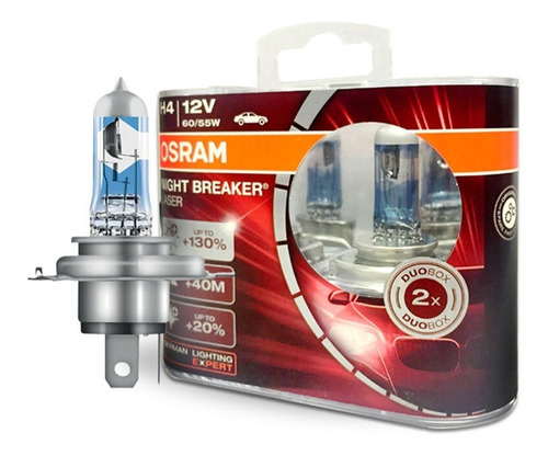 Lampara Osram H4 Night Breaker Laser X2 Unidades - Nolin