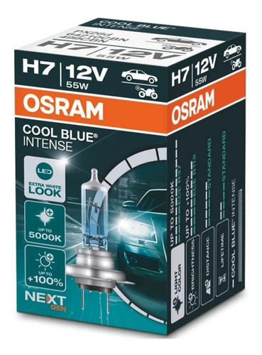 Lampara H7 Osram Cool Blue Intense Next 12v 55w Halogena