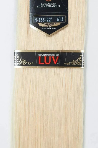 Extensiones Cabello 100% Natural Humano Remy Rubias Luv 18in