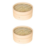 1 2 Bamboo Kitchen Steamer Sets