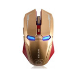 Mouse Inalambrico Gamer Iron Man Ergonomico 6 Botones