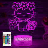 Honrg Kitty Lamp Cat Night Light For Kids Kitty Room Decor L