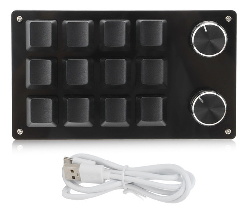 Teclado Programável Macro Mecânico Com Uma Mão 12 Teclas