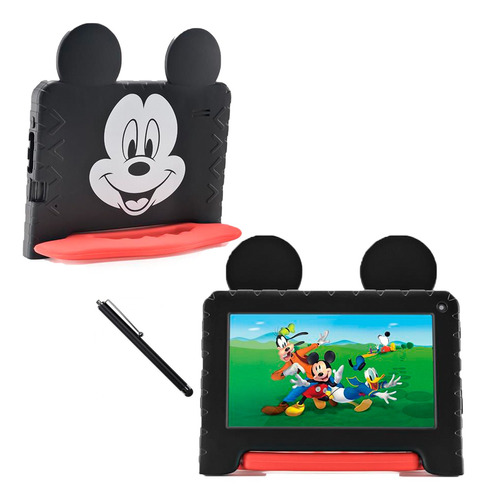 Tablet Wifi 32gb Bluetooth Infantil Mickey Tela 7pol + Canet