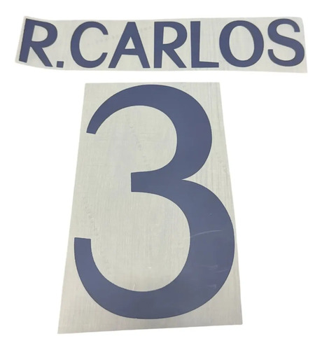 Tipografía Número Real Madrid Local 1999 2000