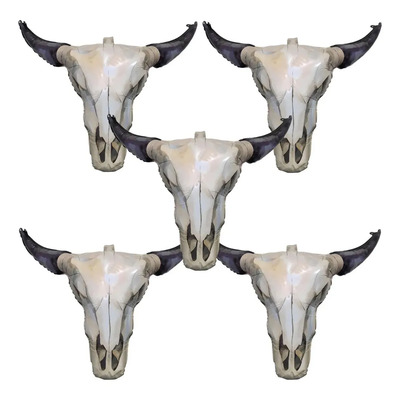 Globos De Calavera De Toro Metálicos, Set De 5, Decoración Para Fiestas Western, Halloween Y Cumpleaños Con Estilo Vaquero | Meses sin interés