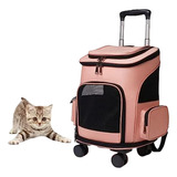Bolsa Mochila Transporte Pet Luxo Com Rodinhas Cães Gatos