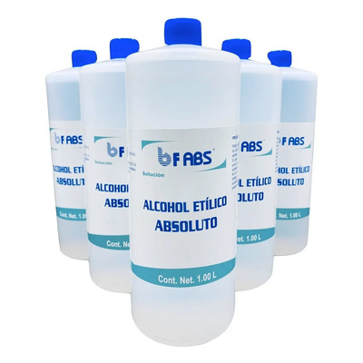 Alcohol Etilico Absoluto (etanol). Caja Con 6 De 1 L. C\u002Fu | MercadoLibre
