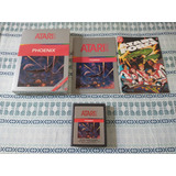 Jogo Phoenix Atari 2600 Label Prata Original Completo Cib