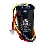 Capacitor Lavadora Doble 45.6 + 25 Mf A 200v 4 Cables