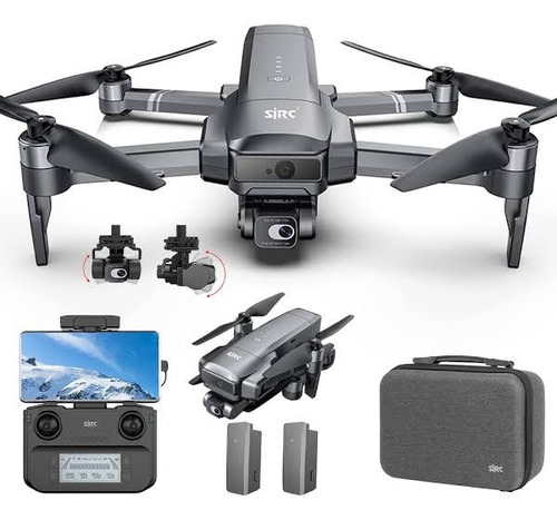 Drone F22s Pro Câmera 4k Sensor De Obstáculos 2 Bateria Bag 