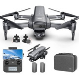 Drone F22s Pro Câmera 4k Sensor De Obstáculos 2 Bateria Bag 