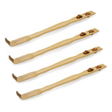 Kit X 4: Rascador De Espalda Bambú Natural Relajante 46cm