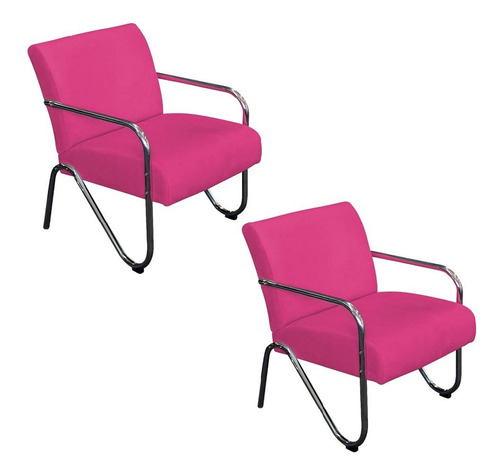 Kit 2 Poltrona Cadeira Decorativa Sara Sala De Estar Luxo