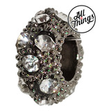 Dona Con Stras Cristal Charms Dije Plata Vieja All-things