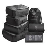 Kit Organizadores De Maleta Bolsas De Viaje X7 Piezas