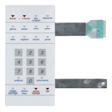 Membrana Teclado Microondas Samsung Mw8900 / Mw 8950 C/doura