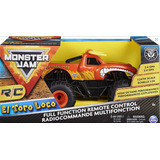 Camión Monster Jam Rc 1:24 El Toro Loco 6060517 Verde Oscuro
