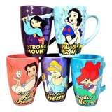 Taza Tarro De Cerámica Princesas Disney