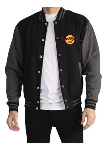 Beisbolera Chaqueta  Logo Cafe  Hard Rock 