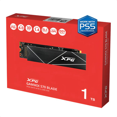 Ssd M.2 Nvme 2280 Adata Xpg Gammix S70 1tb Ps5 Notebook Pc | Frete grátis