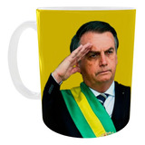 Kit 3 Canecas Cerâmica Presente Lembrancinha Bolsonaro V19