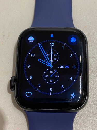 Apple Watch 5 44 Mm Aluminium Midnight Con Caja -impecable