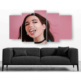 Set De 5 Cuadros Decorativos Canvvas Dua Lipa 2