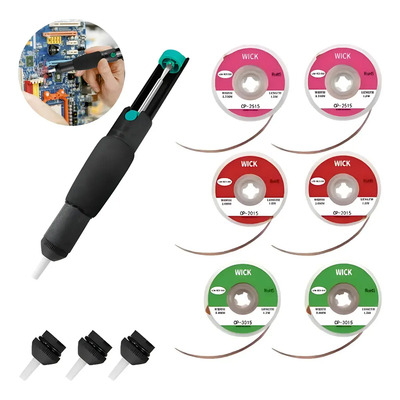 9pzs Extractor Soldadura Malla Desoldar Estaño Cautin Soldar | MercadoLibre