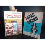 Lote X 2 Libros Biografía Tupac Amaru - Cesar Chávez. Lewin