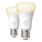 Pack 2 Philips Hue White Blanco Calido 1100 Lm Zigbee & Bt