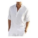 Camiseta Casual De Cuello Alto Para Hombre, Ropa De Playa De