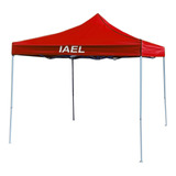 Gazebo Carpa 3x3 Impermeable Reforzado Rojo Sin Paredes Iael