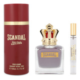 Perfume Hombre Jean Paul Gaultier Scandal Edt 100ml Set 3c