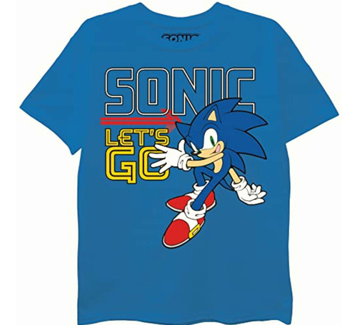 Sega Sonic The Hedgehog Playera De Manga Corta Para Niño,