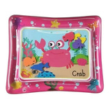 Alfombra De Agua Inflable Para Bebés, Cojín Interactivo De Color Cangrejo