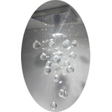 Lustre Chuva De Cristais Para Corredor Com 25cm De Altura 