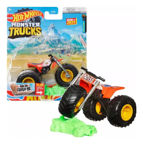 Monster Truck Hot Wheels - Tri To Crash-me Triciclo - Mattel