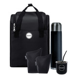 Equipo De Mate Completo Mochila Matera Porta Termo 1.9l Madu