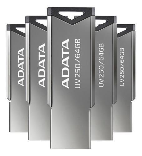 Kit 20 Memoria Usb 64gb Adata Uv250 Auv250-64g-rbk 2.0 Color Plateado