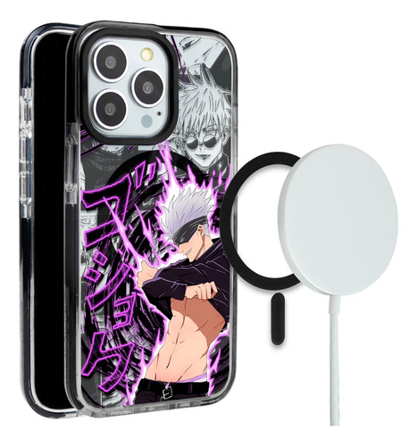 Funda Para iPhone Magsafe Jujutsu Kaisen Sexi Husbando Fangirl Crush Satoru Gojo Shippear Case