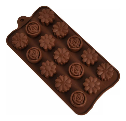 Molde Silicona Para Bombones Chocolate Flores