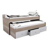 Cama Nido S20 Barrique Para Dormitorio Doble Cama 1 Plaza Melamina Ballsellings