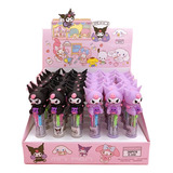 Lapicera Boligrafo X2 Mini Kuromi 4 Colores En 1 Kawaii Cute