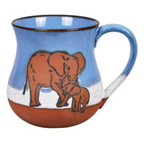 Taza De Cerámica Con Diseño De Elefante, 16 Onzas, Taza De C