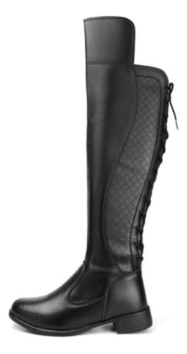 Bota Montaria Over The Knee De Amarrar Estilo E Conforto